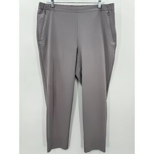 ROHAN Gray Tapered High Rise Trouser Slacks Size 16S Short